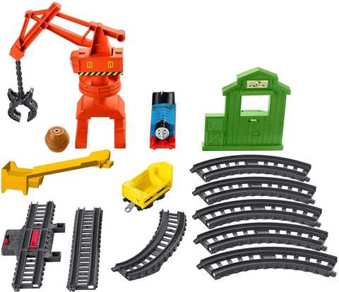 thomas and friends trackmaster cassia crane and cargo set