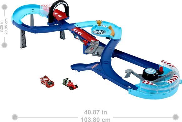 Трек Тачки Mattel Disney и Pixar Cars GRC Jumping Raceway Гоночная трасса (HXJ32)