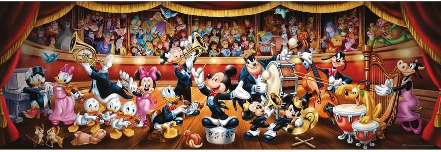 Пазл Clementoni Disney Orchestra High Quality Collection Panorama Диснеевский оркестр - 1000 шт. (39445)