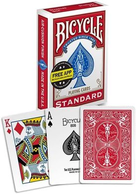 Игральные карты Bicycle Playing Cards - Poker Size Red (1001776) (B00001QHVP)