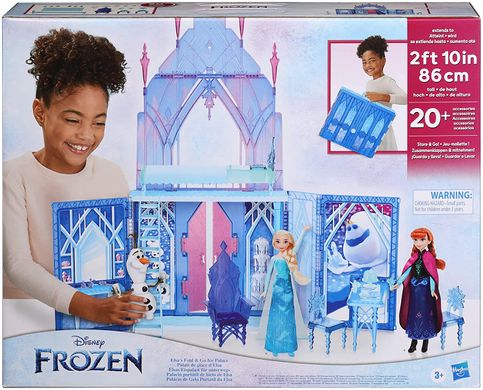 Игровой набор Hasbro Disney Frozen 2 Elsa's Fold and Go Ice Palace Холодное сердце Переносной замок Эльзы (F1819)