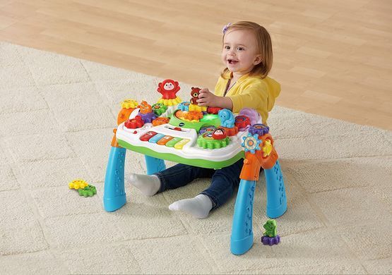 Интерактивный игровой центр VTech GearZooz 2-в-1 Jungle Friends Gear Park Столик с шестеренками (80-178601)