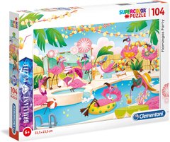 Пазл Clementoni Brilliant Puzzle Flamingos Party 104 шт. (20151)