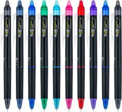 Набор стирающихся цветных гелевых ручек 10 шт PILOT FriXion Synergy Clicker Fine Point 0.5 мм (17481)