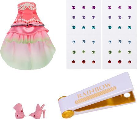 Кукла Rainbow High Be Dazzling Adeline Rose с инструментом для декора и блестками (597797)