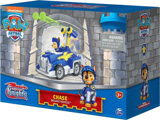 Ігровий набір Spin Master Paw Patrol, Rescue Knights Chase Transforming Щенячий патруль зі фігурою лицаря Чейза (6064296)