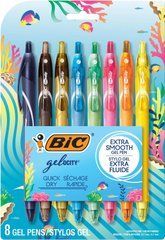 Набор цветных гелевых ручек BIC Gel-Ocity Quick Dry 0.7 мм, 8 шт (&lrm;RGLCGAP8-AST)