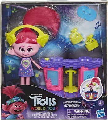 Ігровий набір Hasbro Trolls DreamWorks World Tour Party DJ Poppy (E8669)