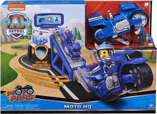 Ігровий набір Spin Master Paw Patrol Moto Pups Moto HQ Щенячий патруль зі звуками та ексклюзивною фігурою Chase (6060233)