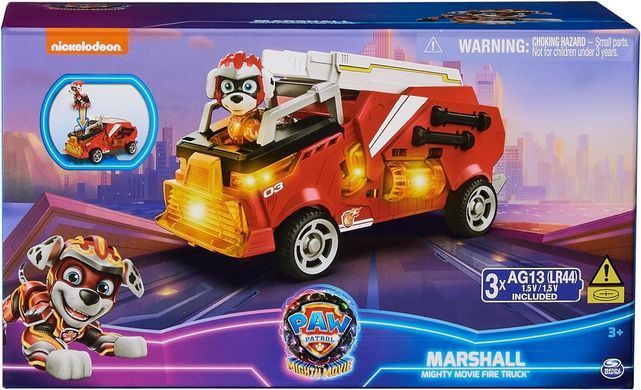 Ігровий набір Spin Master Paw Patrol The Mighty Movie Рятувальний автомобіль-трансформер з Маршалом (SM17776/6481) (6067482)