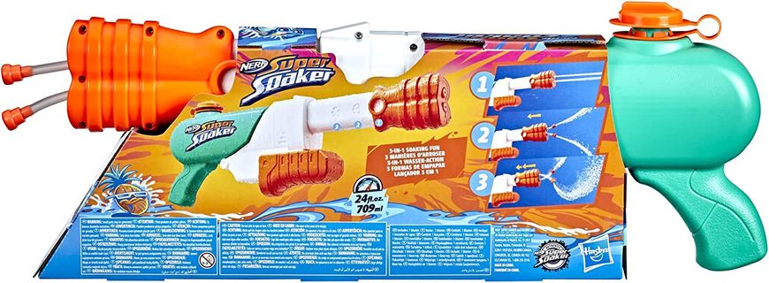 Водный бластер Hasbro Nerf Super Soaker Hydro Frenzy 3-в-1 Суперсокер Гидро Френзи (‎F3891)