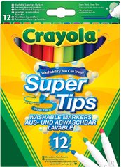 Набор фломастеров Crayola Super Tips Markers Washable Felt Tip, Markers 12 штук (101584084)