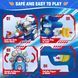 Игрушечный бластер Super Wings: барабан на 10 пуль, мишень, 10 мягких патронов (YW780610)