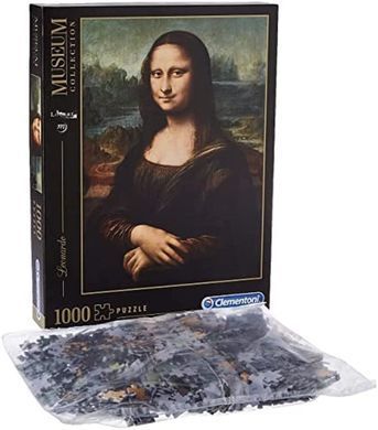 Пазл Clementoni Mona Lisa Museum Collection Леонардо да Винчи - Мона Лиза Музейная Коллекция 1000 шт. (&lrm;31413)
