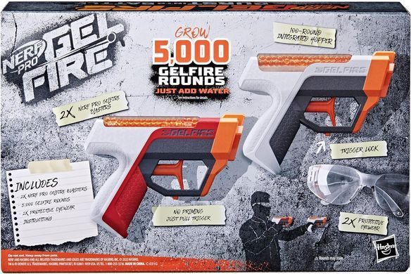 Набор бластеров Nerf Pro Gelfire Dual Wield Pack (F8087)