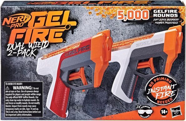 Набор бластеров Nerf Pro Gelfire Dual Wield Pack (F8087)