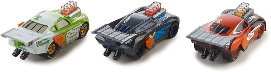 Набор машинок Тачки 3 Disney Pixar Cars  XRS Drag Racing Jackson Storm, Tim Treadless and Brick Yardley 3 шт. (GHL18)