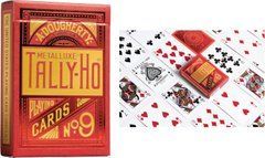 Игральные карты Tally-Ho MetalLuxe Red Poker Size Покерные карты