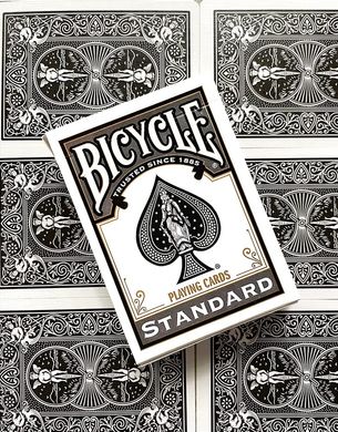 Игральные карты Bicycle Standard Playing Cards - Poker Size Black (‎10015510)