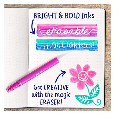 Набор текстовых маркеров которые стираются Crayola Take Note Erasable Highlighters 6 шт. (58-6504)