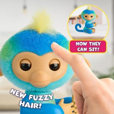 Інтерактивна мавпочка WowWee Fingerlings Leo &ndash; сміливе маля з 70+ звуками та реакціями (771171131151)