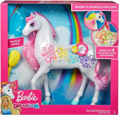 Мерцающий Единорог Barbie Dreamtopia Brush 'n Sparkle Unicorn Дримтопия (GFH60)