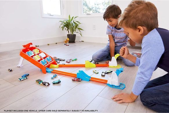 Трек Hot Wheels Action Launch Across Challenge Бросающий вызов (GBF89)