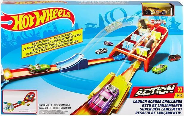 Трек Hot Wheels Action Launch Across Challenge Бросающий вызов (GBF89)