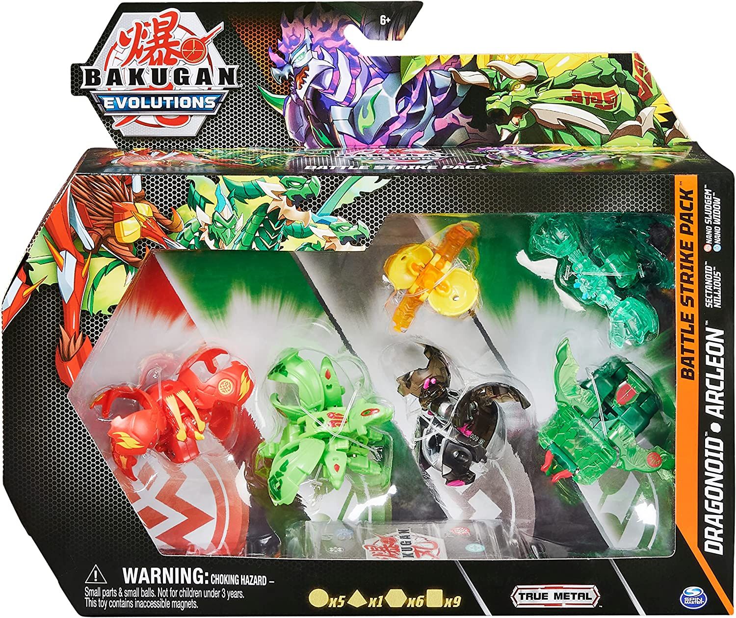 Игровой набор Spin Master Bakugan Evolutions Battle Strike Dragonoid  Arcleon Бакуган Эволюшн из 6 штук (6063759) - Интернет-магазин 