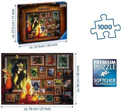 Пазл Ravensburger Villainous Scar Король Лев - Шрам 1000 шт. (&lrm;16524)