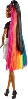 Лялька Barbie Rainbow Sparkle Hair Doll Райдужне сяйво волосся Брюнетка (FXN97)
