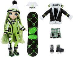 Игровой набор с шарнирной куклой Rainbow High Winter Break Jade Hunter Джейд с аксессуарами Зима (574781)