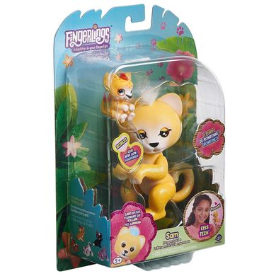 Інтерактивна іграшка WowWee Fingerlings Sam Baby Lion Light Up Лев Сем з малюком (3526) (B07N83QR3M)