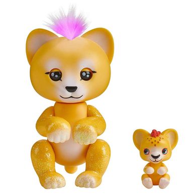 Интерактивная игрушка WowWee Fingerlings Sam Baby Lion Light Up Лев Сэм с малышом (3526) (B07N83QR3M)