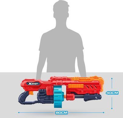 Скорострельный бластер Zuru X-Shot Excel Turbo Advance 40-Dart Красный (&lrm;36349)
