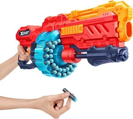 Скорострельный бластер Zuru X-Shot Excel Turbo Advance 40-Dart Красный (&lrm;36349)