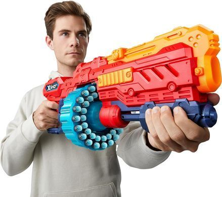 Скорострельный бластер Zuru X-Shot Excel Turbo Advance 40-Dart Красный (&lrm;36349)
