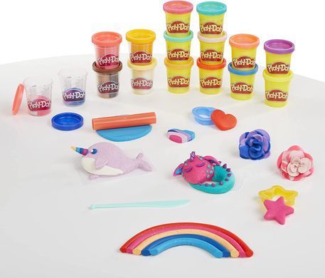 Ігровий набір пластеліну Play-Doh Sparkle and Scents Variety 16 банок (F3593)