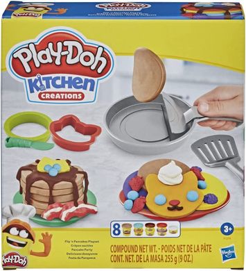 Набор для творчества Hasbro Play-Doh Kitchen Creations Летающие блинчики (F1279)