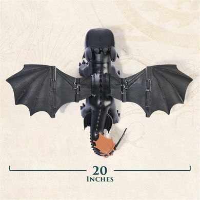 Интерактивный Беззубик DreamWorks Dragons: 60 звуков и реакций, игрушка How to Train Your Dragon (6053479)