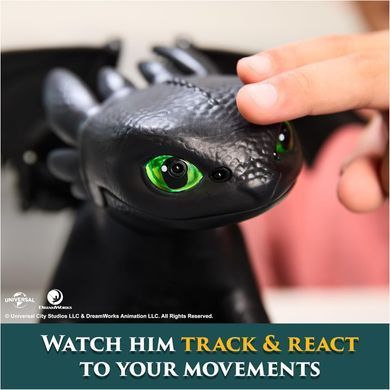 Интерактивный Беззубик DreamWorks Dragons: 60 звуков и реакций, игрушка How to Train Your Dragon (6053479)