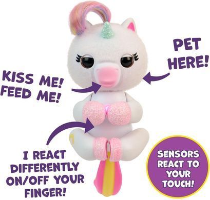 Інтерактивний єдиноріжка Fingerlings Lulu &ndash; 70+ звуків і реакцій, реагує на дотик (771171131120)