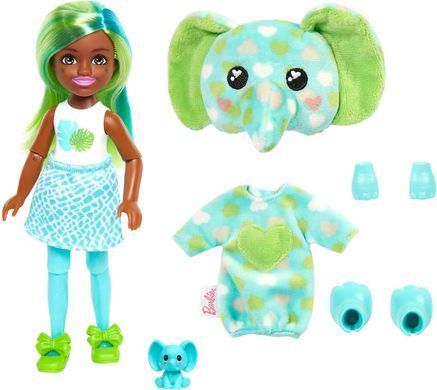 Лялька Barbie Cutie Reveal Chelsea Jungle Elephant Друзі з джунглів Слоненя (HKR13)