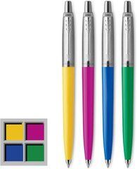 Набор шариковых ручек 4 шт Parker Jotter Originals Ретро-дизайн, чёрные чернила, средний стержень
