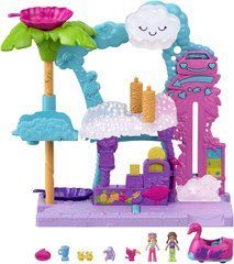 Игровой набор Полли Покет Polly Pocket Pollyville Flamingo Fun Car Wash Автомойка Фламинго (HHJ05)