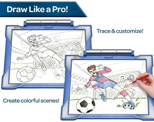 Планшет з підсвічуванням для малювання та копіювання Crayola Light Up Tracing Pad Blue (04-0907)
