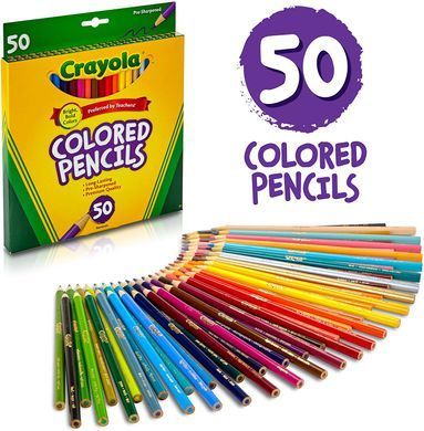 Набір олівців Crayola Colored Pencils 50 штук (68-4050)