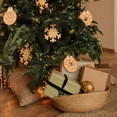 Набір для рукодділля Arteza Kids Wooden Christmas Ornaments Дерев’яні різдвяні прикраси