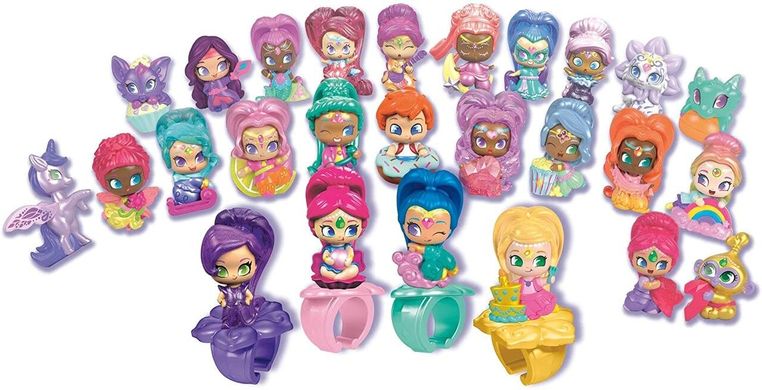 Игровой набор Fisher-Price Nickelodeon Shimmer & Shine, Teenie Genies Набор колец Шиммер и Шайн (FXR38)