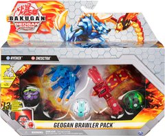 Игровой набор из 5 Бакуганов Bakugan Geogan Rising Brawler Pack, Hyenix and Insectra Серия Геоган (6062149)